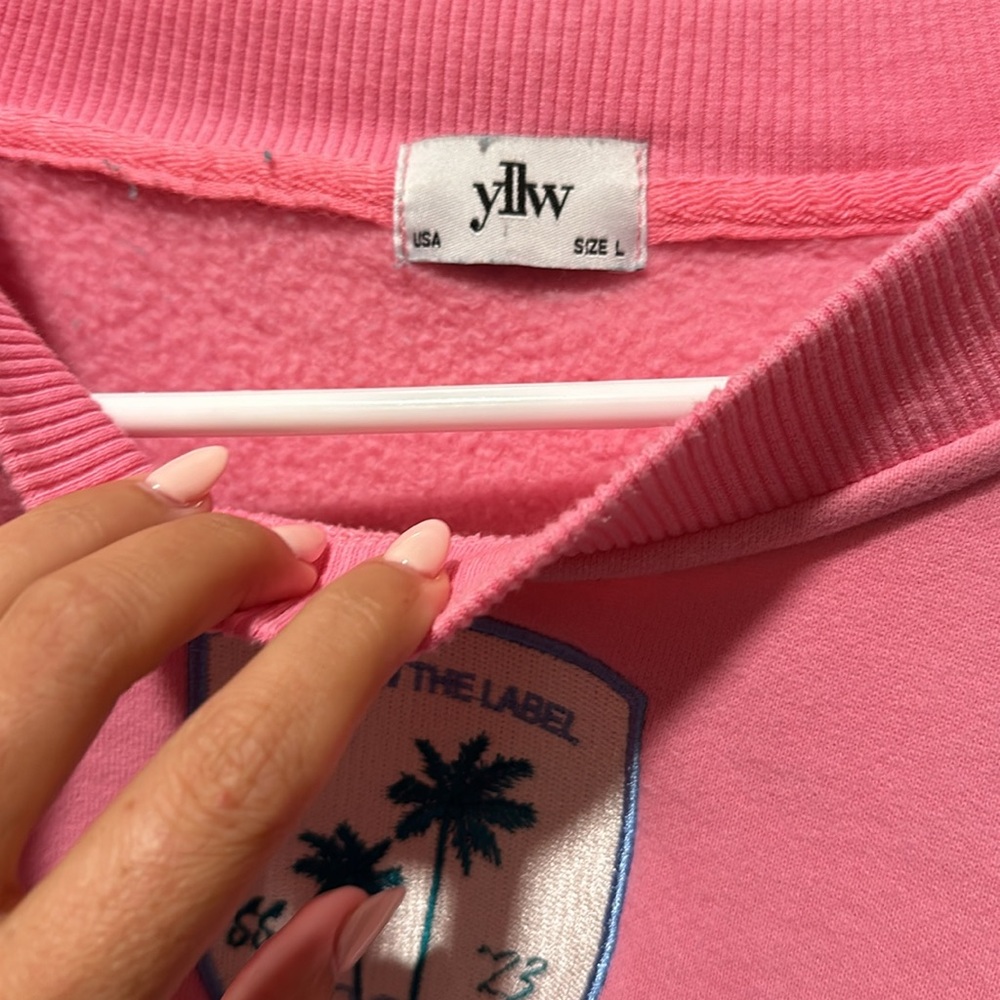 Yellow the Label Out of Office Sweatshirt - Picture 5 of 5